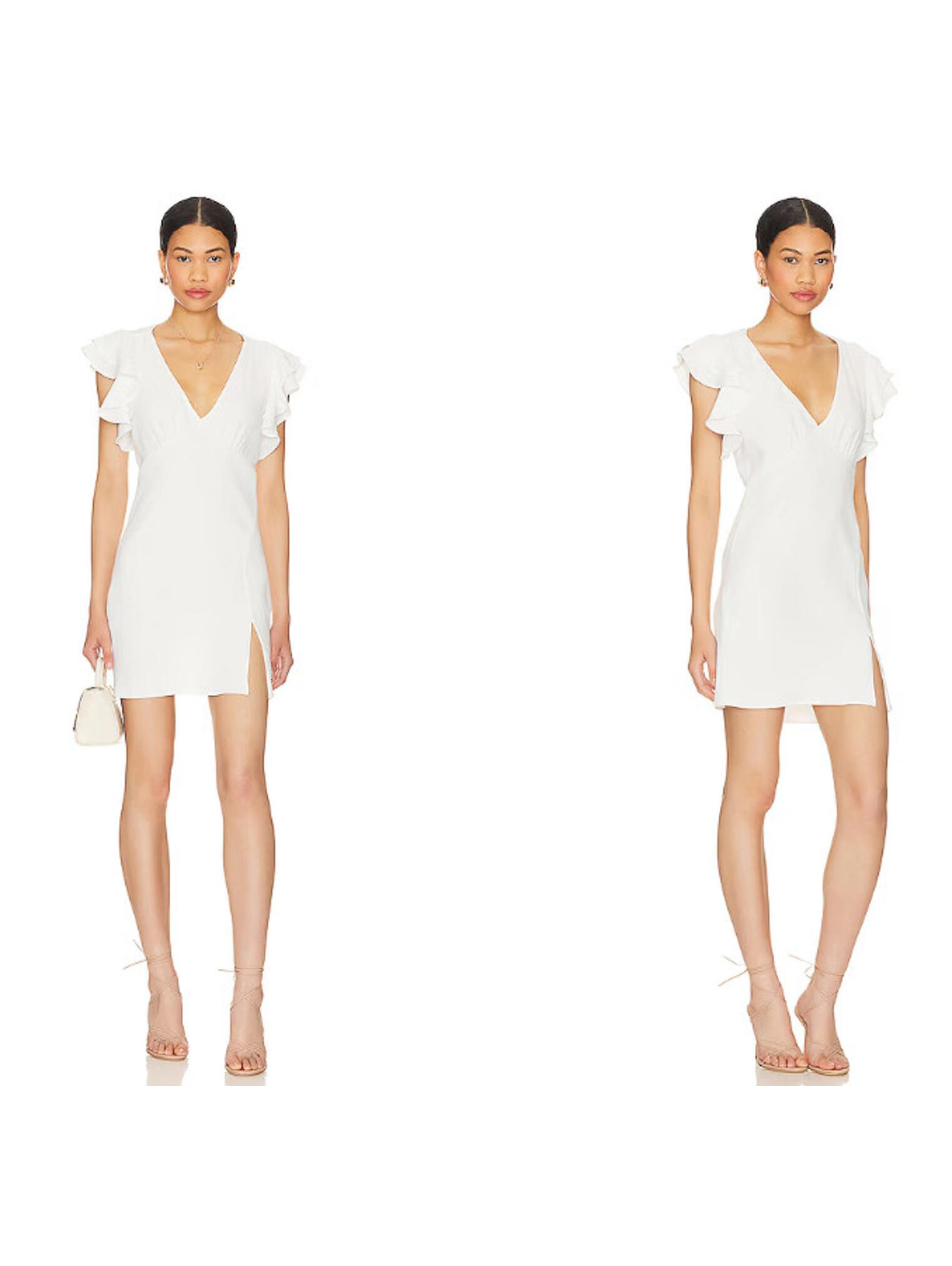 Amanda Uprichard Cecelia Mini Dress Ivory Sie Small Nwt $228msrp